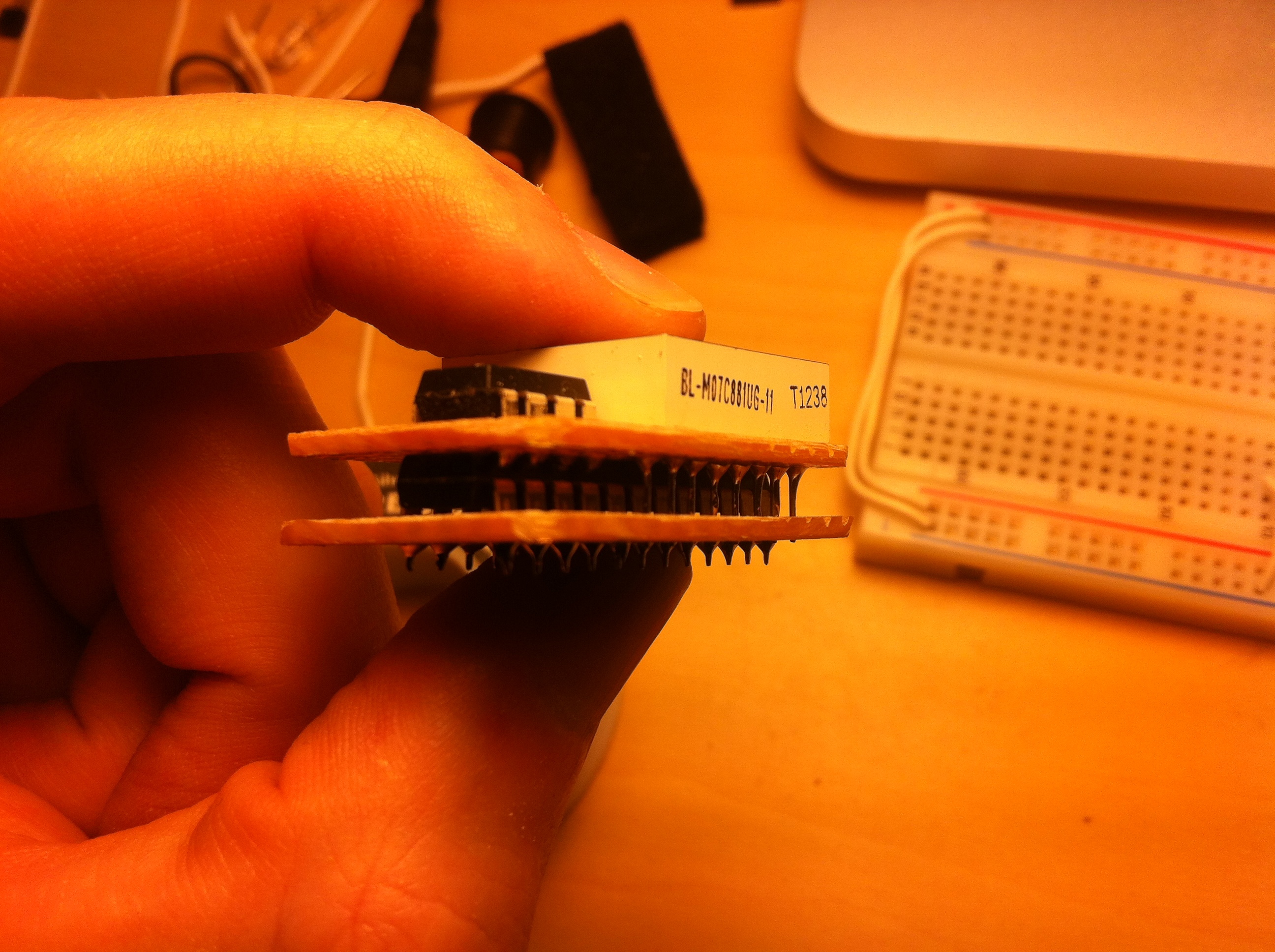 LED Matrix Necklace: Second prototype build