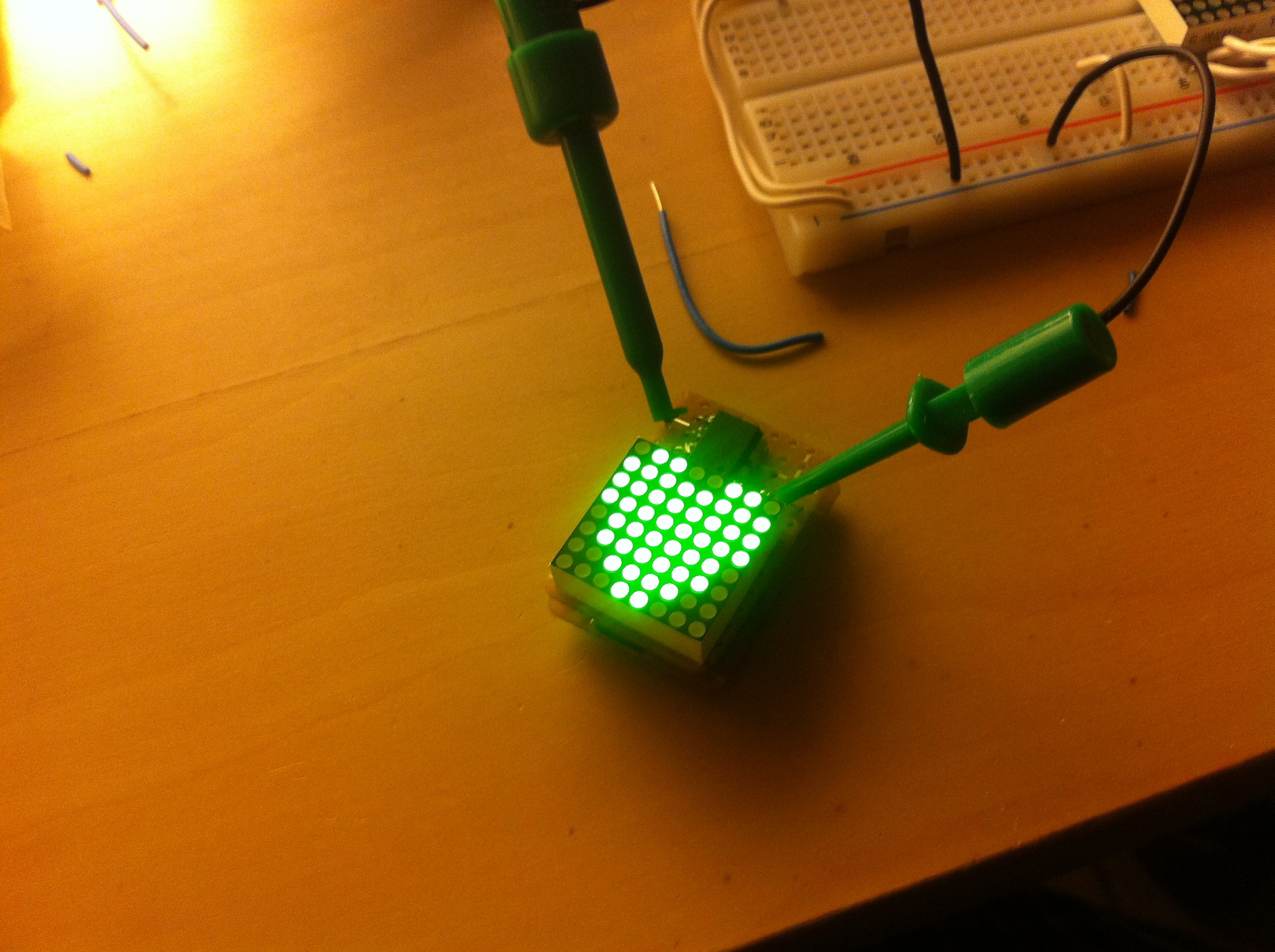 LED Matrix Necklace: Second prototype: It works! 