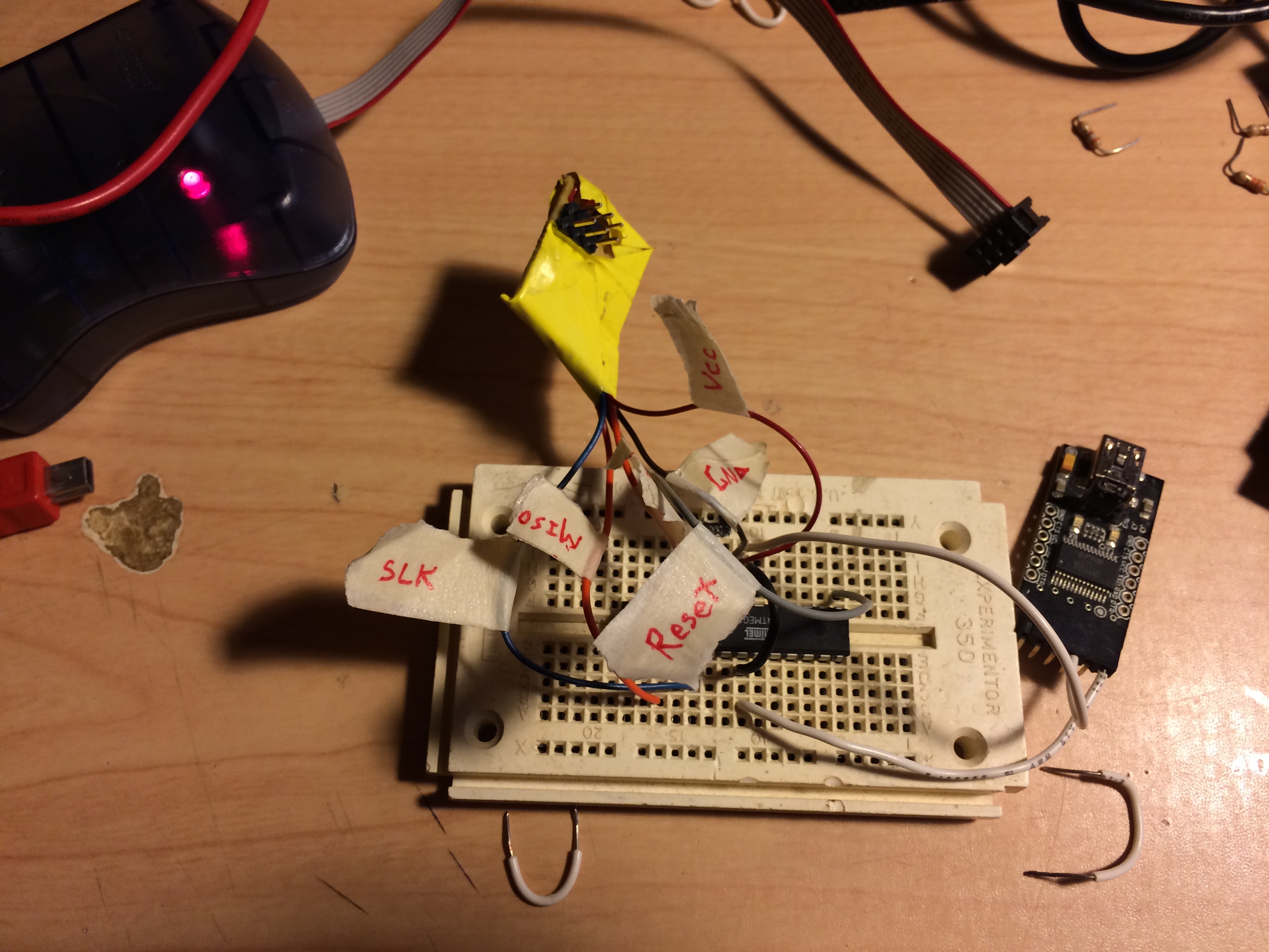 The AVRISP MKII hooked up... but not working...