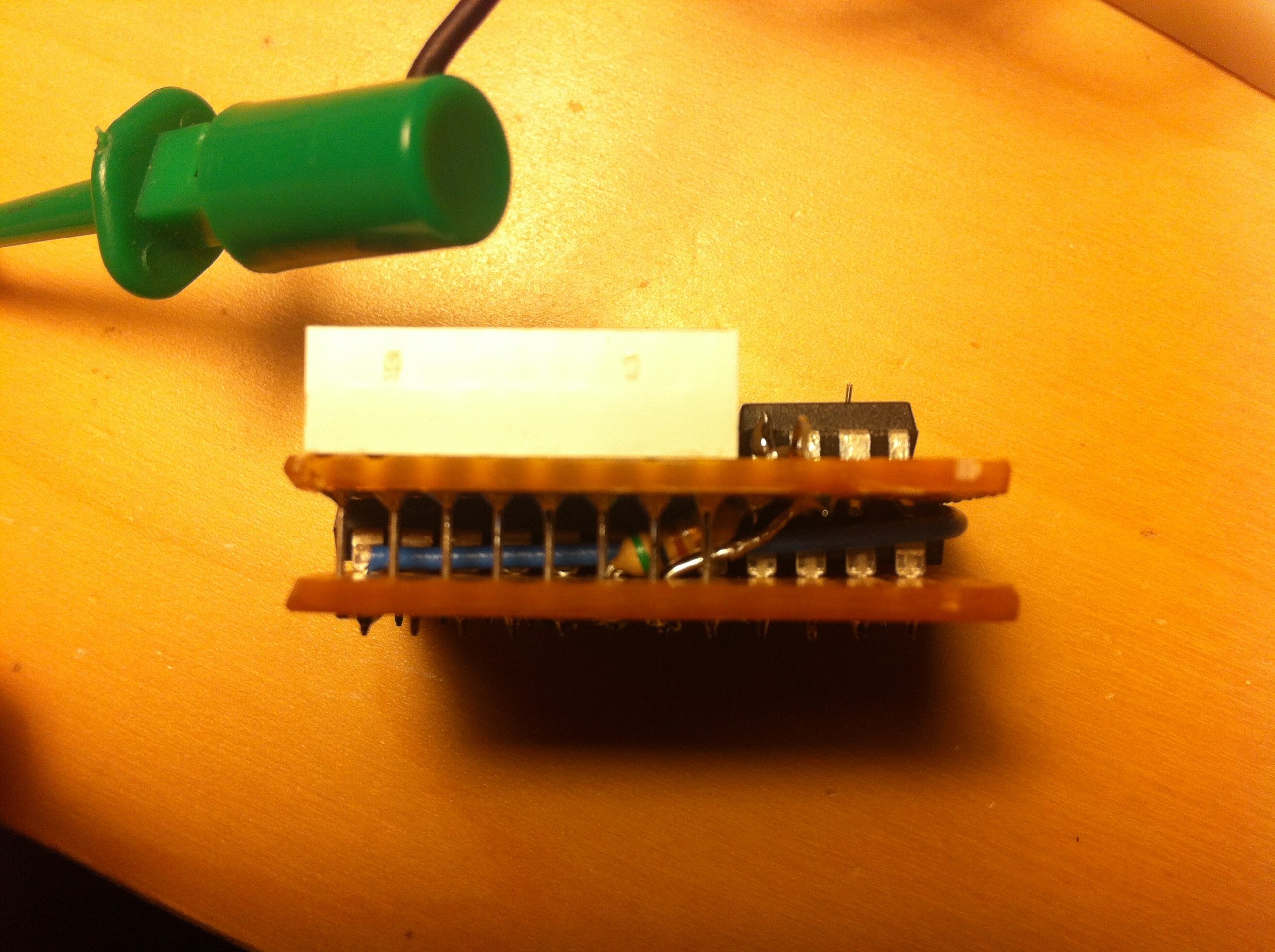 LED Matrix Necklace: Second prototype: starting the ridiculous wiring project