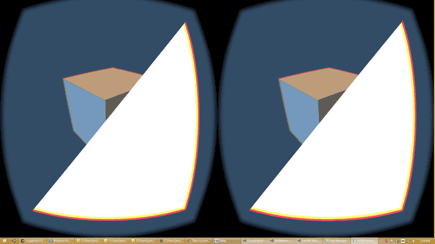 Just the basic triangle using shaders... The cube is still using the old opengl code.